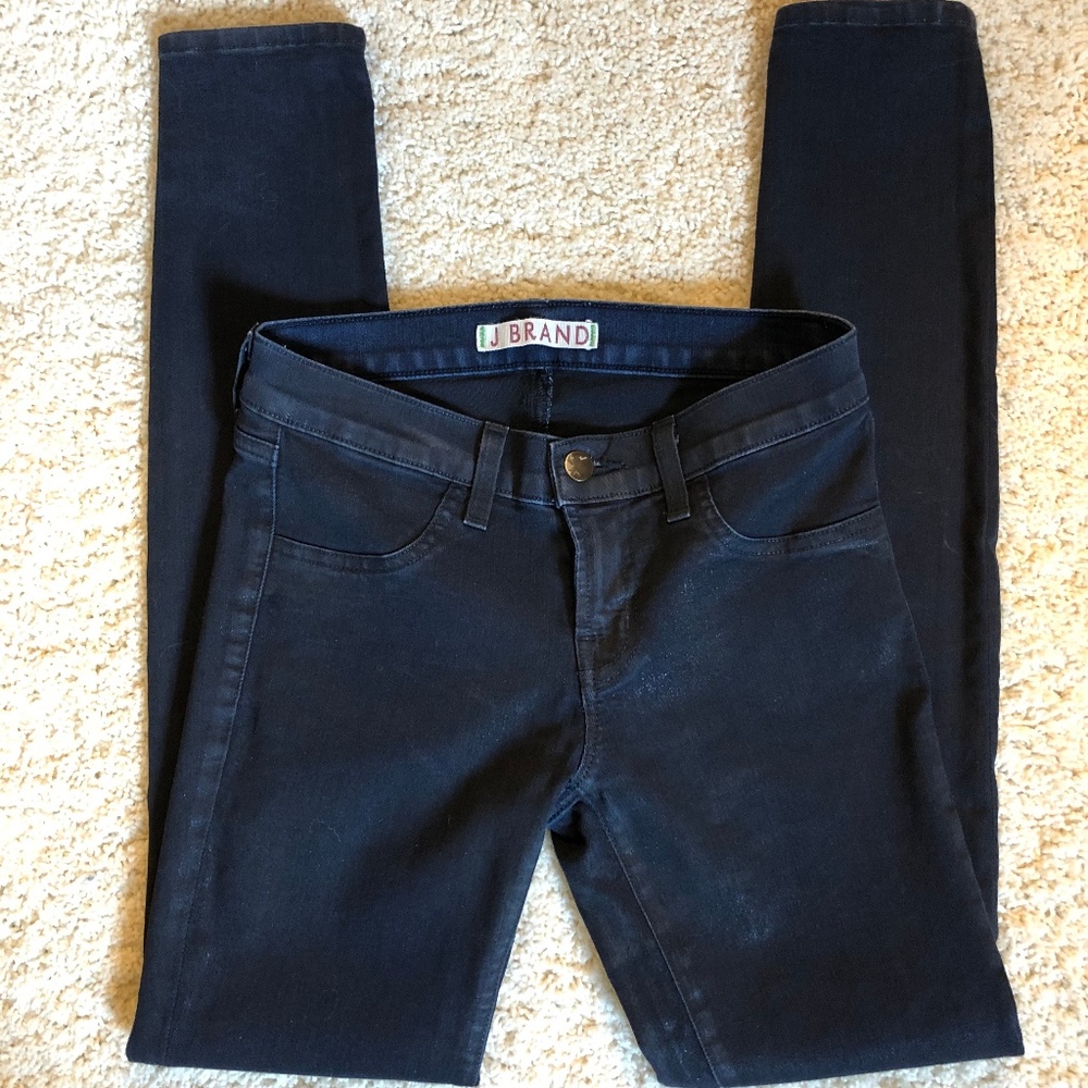 J Brand Coated Textured Super Skinny